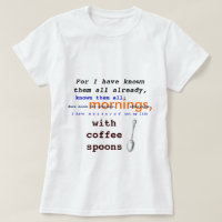Kaffee-Löffel! Public domain Prufrock T.S. Eliot