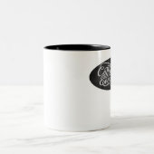 Kaffee löst alles Schale Zweifarbige Tasse (Mittel)