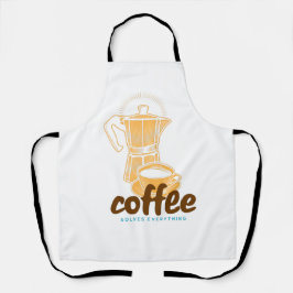 Kaffee löst alles schürze