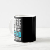 Kaffee löst die Hälfte meiner Probleme Surfen löst Kaffeetasse (Vorderseite Links)