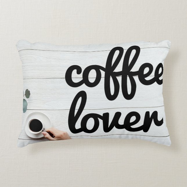 Kaffee Lover Accent Pillow Dekokissen (Vorderseite)