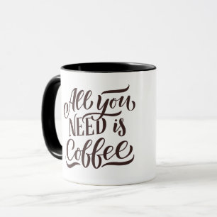 Kaffee Lover - Angebot und Cartoon Cup Design Tasse