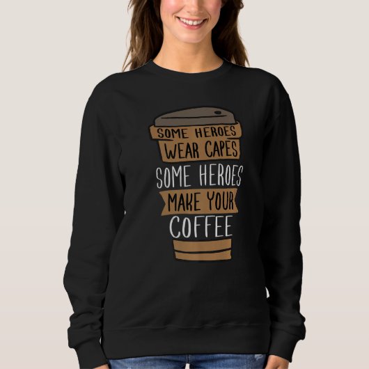 Kaffee Lover Barista Premium Sweatshirt (Vorderseite)