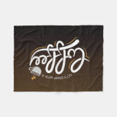 Kaffee Lover Beginnen wir mit einem Kaffee Fleecedecke (Vorderseite (Horizontal))