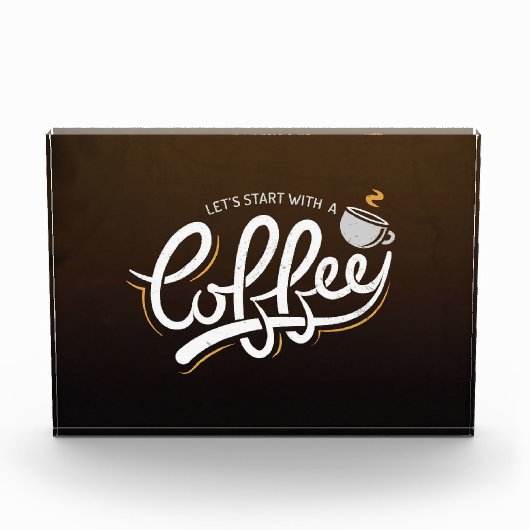 Kaffee Lover Beginnen wir mit einem Kaffee Fotoblock (Vorderseite)