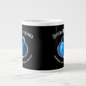 Kaffee Lover Blue Cup und Saucer Personalisiert Jumbo-Tasse (Vorderseite)