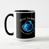 Kaffee Lover Blue Cup und Saucer Personalisiert Tasse (Links)