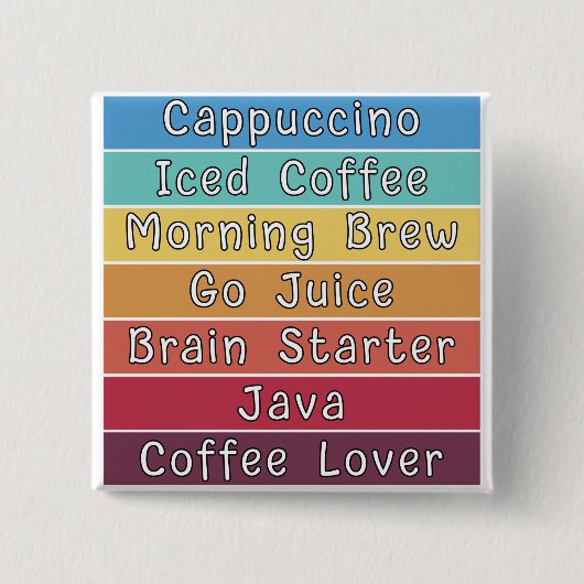 Kaffee Lover Button (Vorderseite)