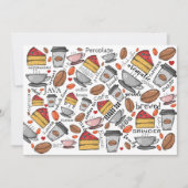 Kaffee Lover Café oder Café Grußkarte Einladung (Vorderseite)