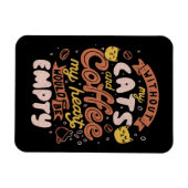 Kaffee Lover Cats und Kaffee Magnet (Horizontal)