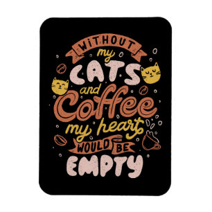 Kaffee Lover Cats und Kaffee Magnet