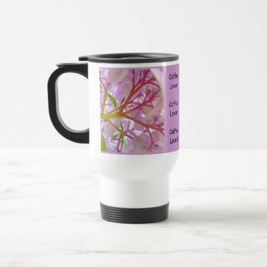 Kaffee Lover! Coffe Tasse Geschenke Pink Hydrangea (Links)