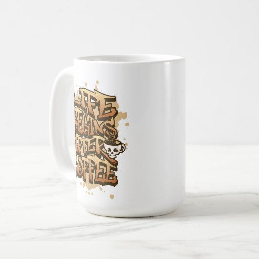 Kaffee Lover Coffee Drink Geschenk Y2K Style Kaffeetasse (Vorderseite Links)