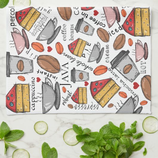 Kaffee Lover Coffee Shop oder Café Küchentücher (Gefaltet)