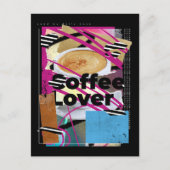 Kaffee-Lover-Collage Postkarte (Vorderseite)