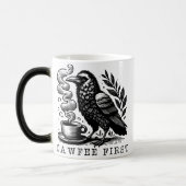 Kaffee-Lover-Cup, Kaffee-Spaß-Tasse, Coffee-Jokes Verwandlungstasse (Links)