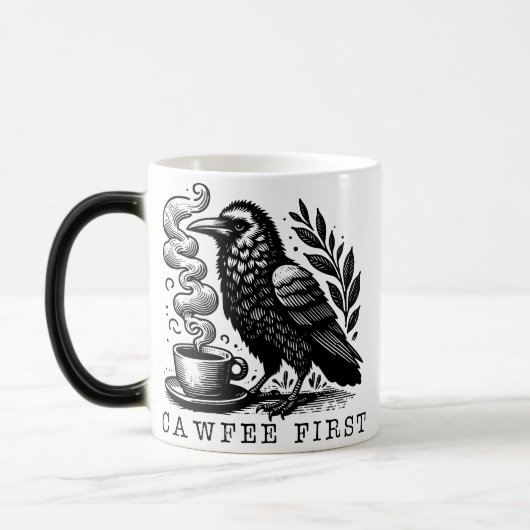 Kaffee-Lover-Cup, Kaffee-Spaß-Tasse, Coffee-Jokes Verwandlungstasse (Links)