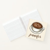 Kaffee Lover Cup Latan Brown Personalisiertes Gesc Notizblock (Innenseite)