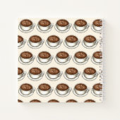 Kaffee Lover Cup Latan Brown Personalisiertes Gesc Notizblock (Rückseite)