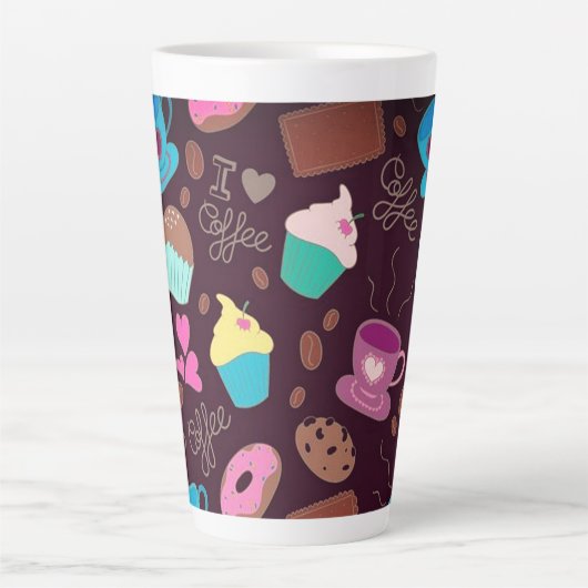Kaffee Lover Cups & Cupcakes Milchtasse (Vorderseite)
