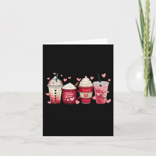 Kaffee Lover Cups Latein Iced Creme Valentinstag Karte
