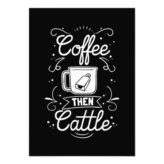 Kaffee Lover dann Kuchen Fotodruck (Vorne)