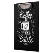 Kaffee Lover dann Kuchen Klemmbrett (Links)