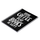 Kaffee Lover Drink Kaffee Bücher lesen glücklich s (Linke Seite)