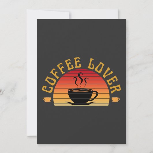 KAFFEE LOVER EINLADUNG (Vorderseite)