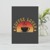 KAFFEE LOVER EINLADUNG (Stehend Vorderseite)