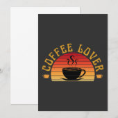 KAFFEE LOVER EINLADUNG (Vorne/Hinten)