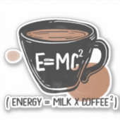 Kaffee Lover Energy Funny Aufkleber (Vorderseite)
