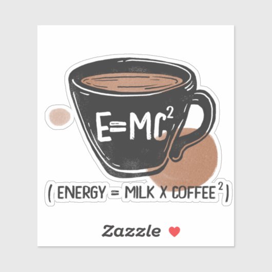 Kaffee Lover Energy Funny Aufkleber (Blatt)