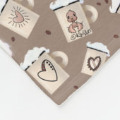 Kaffee Lover Fleece Blanket (Ecke)