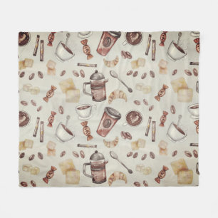 Kaffee Lover  Fleecedecke