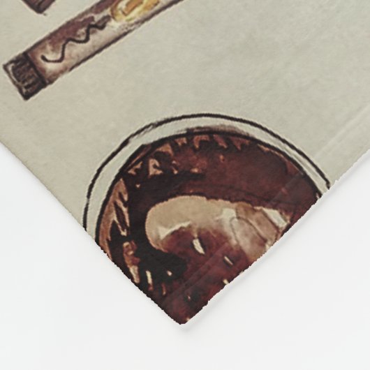 Kaffee Lover Fleecedecke (Ecke)