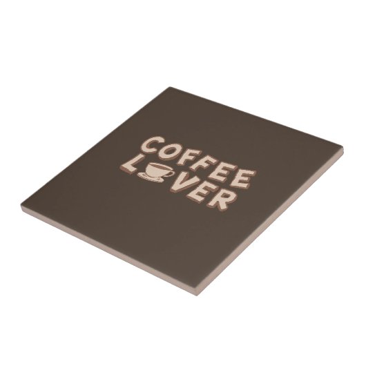 Kaffee Lover Fliese (Seite)