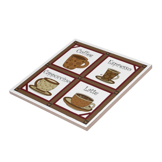 Kaffee Lover Fliese (Seite)