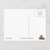 Kaffee Lover fun Cartoon Postkarte (Rückseite)