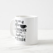 Kaffee Lover Funny Mama mit der Haltung der Tochte Kaffeetasse (Vorderseite Links)