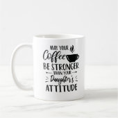 Kaffee Lover Funny Mama mit der Haltung der Tochte Kaffeetasse (Links)