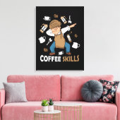 Kaffee Lover Geschenk Männer Barista Latte Art Leinwanddruck (Insitu (Wohnzimmer))