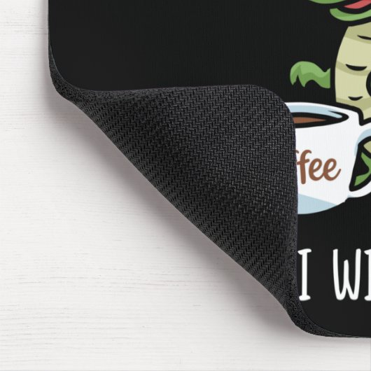 Kaffee Lover Geschenk Männer Dinosaurier Kaffee Ge Mousepad (Ecke)