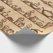 Kaffee Lover Geschenkpapier (Ecke)