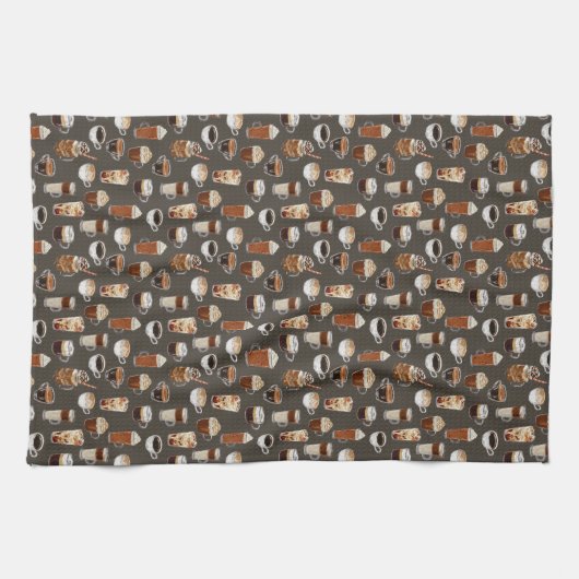 Kaffee Lover Geschirrtuch (Horizontal)