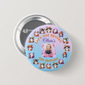 Kaffee Lover Ghost Halloween-Party Button (Vorne & Hinten)