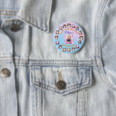 Kaffee Lover Ghost Halloween-Party Button (Beispiel)