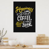 Kaffee Lover Glück ist eine Tasse Kaffee Poster (Küche)