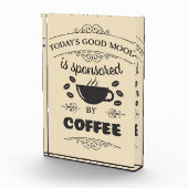 Kaffee Lover Good Laune wird durch Kaffee gesponse Fotoblock (Rechts)