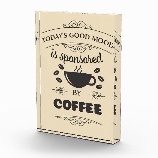 Kaffee Lover Good Laune wird durch Kaffee gesponse Fotoblock (Rechts)